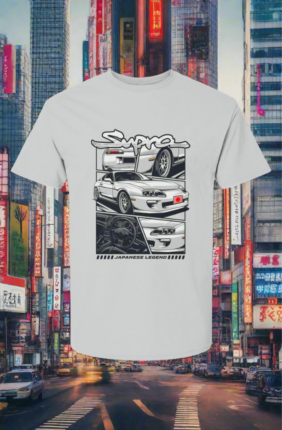 Streetwear SpeedElite Designs - Toyota Supra "Japanese Legend" T-shirtElite Designs - Toyota Supra "Japanese Legend"