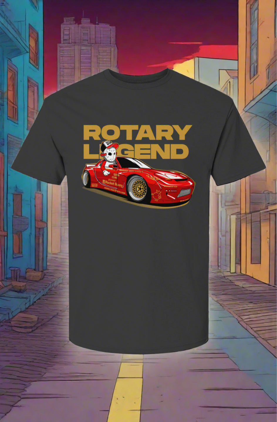 Elite Designs - Mazda Rocket Bunny RX-7 "Rotary Legend" T-Shirt