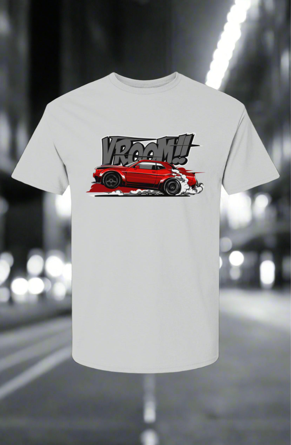 Streetwear Speed - Elite Designs - Dodge Challenger "VROOM!!" T-shirt